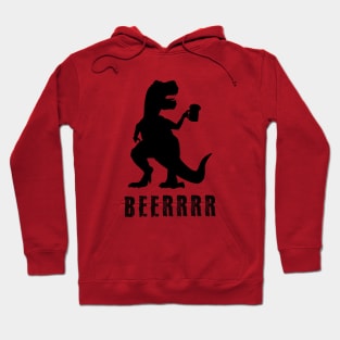 T-rex loves beer Hoodie